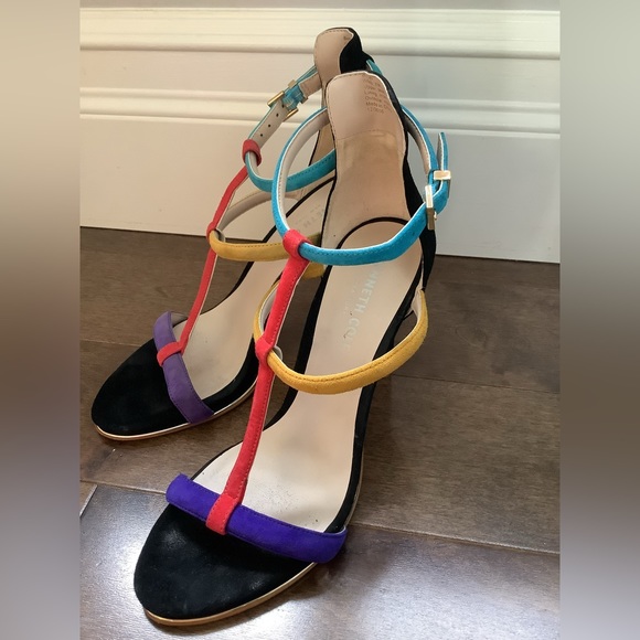 Kenneth Cole New York Suede Multicolour High Heels size 7 - Picture 4 of 5